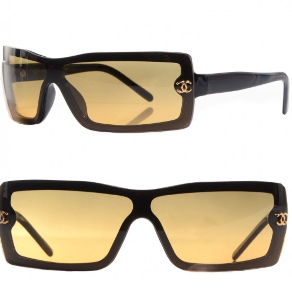 Chanel Shield Interlocking CC Logo Sunglasses